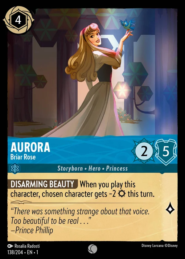 Aurora - Briar Rose — Disney Lorcana Character card from The First Chapter