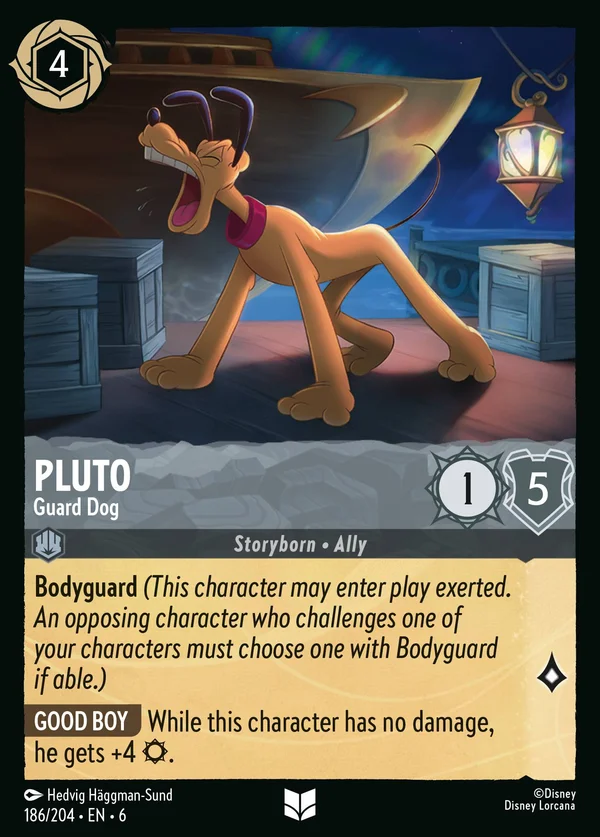 Pluto - Guard Dog — Disney Lorcana Character card from Azurite Sea