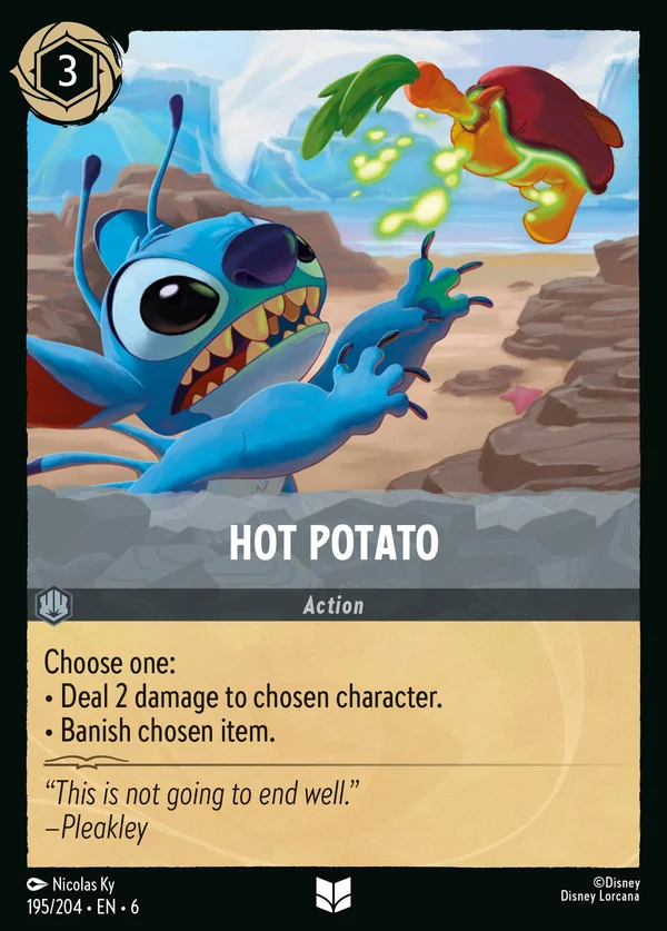 Hot Potato — Disney Lorcana Action card from Azurite Sea