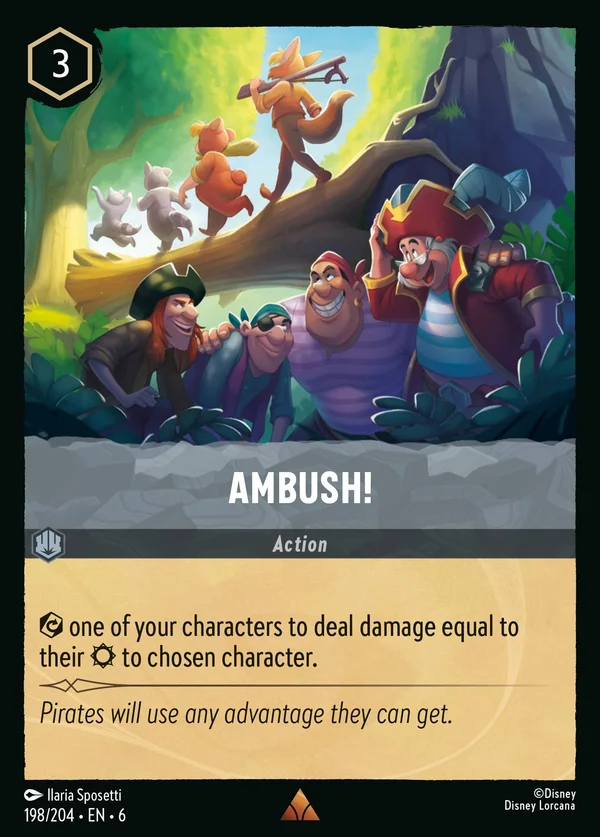 Ambush! — Disney Lorcana Action card from Azurite Sea