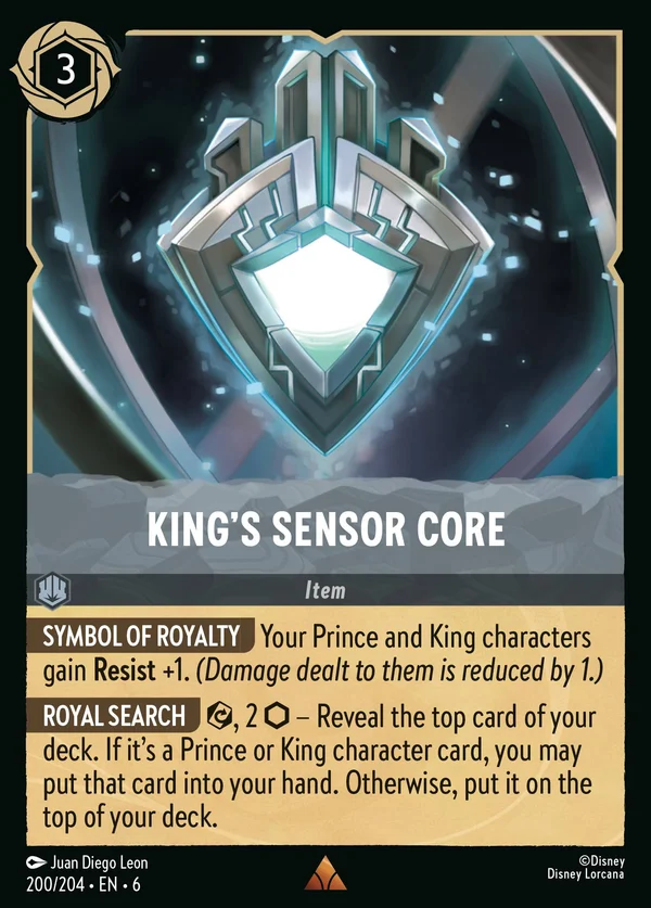 King's Sensor Core — Disney Lorcana Item card from Azurite Sea