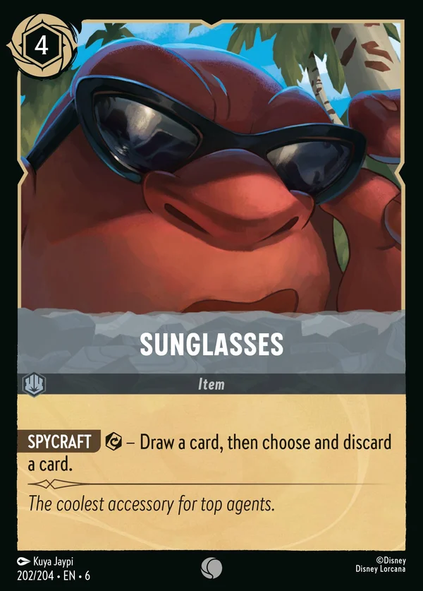 Sunglasses — Disney Lorcana Item card from Azurite Sea