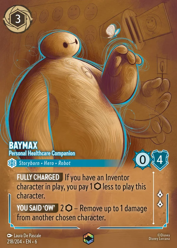 Baymax - Personal Healthcare Companion — Disney Lorcana Character card from Azurite Sea