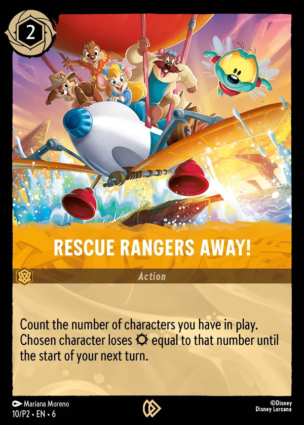 Rescue Rangers Away! — Disney Lorcana Action card from Azurite Sea