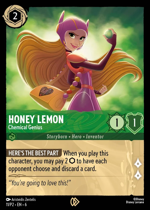 Honey Lemon - Chemical Genius — Disney Lorcana Character card from Azurite Sea