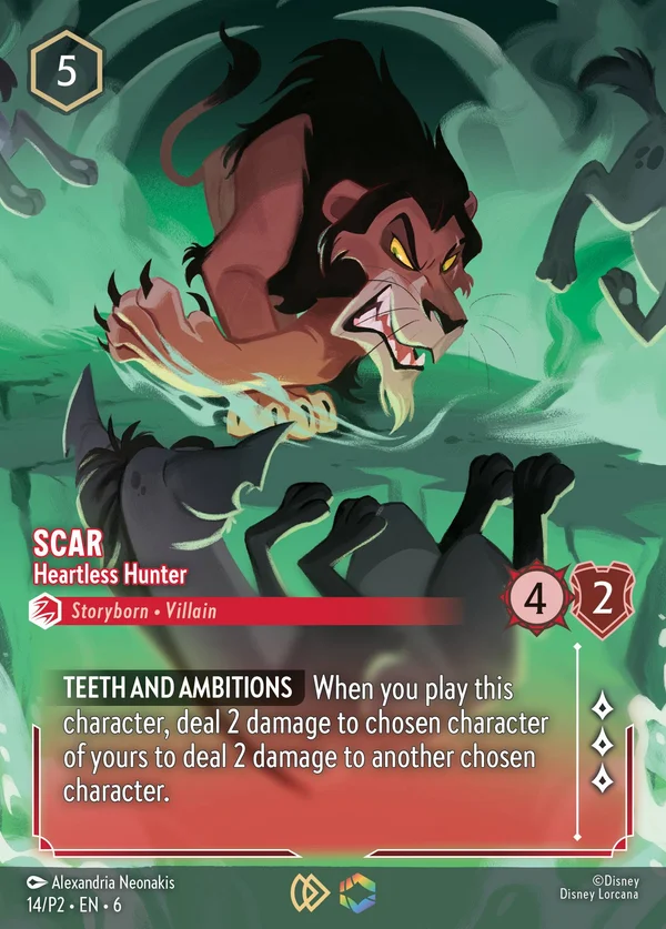 Scar - Heartless Hunter — Disney Lorcana Character card from Azurite Sea