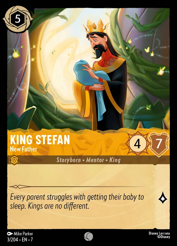 King Stefan - New Father — Disney Lorcana Character card from Archazia's Island