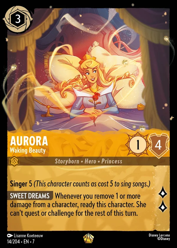Aurora - Waking Beauty — Disney Lorcana Character card from Archazia's Island