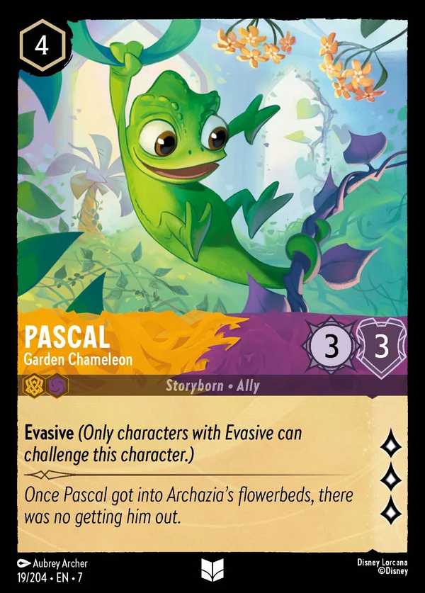 Pascal - Garden Chameleon — Disney Lorcana Character card from Archazia's Island