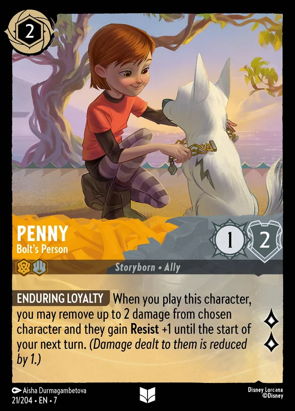 Penny - Bolt's Person — Disney Lorcana Character card from Archazia's Island