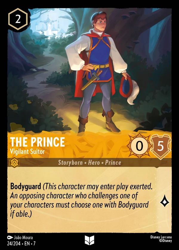 The Prince - Vigilant Suitor — Disney Lorcana Character card from Archazia's Island
