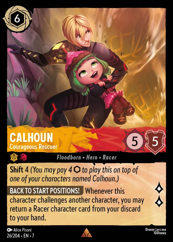 Calhoun - Courageous Rescuer — Disney Lorcana Character card from Archazia's Island