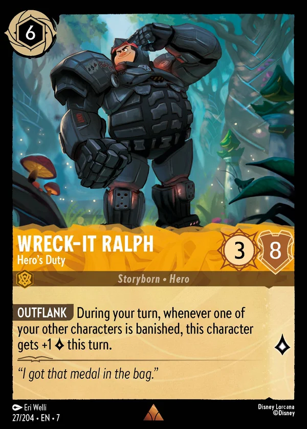 Wreck-It Ralph - Hero's Duty — Disney Lorcana Character card from Archazia's Island