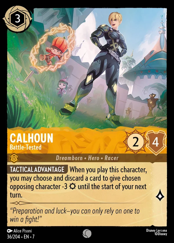 Calhoun - Battle-Tested — Disney Lorcana Character card from Archazia's Island
