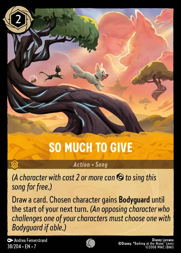 So Much to Give — Disney Lorcana Action card from Archazia's Island