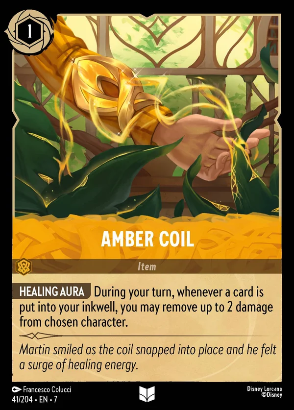 Amber Coil — Disney Lorcana Item card from Archazia's Island