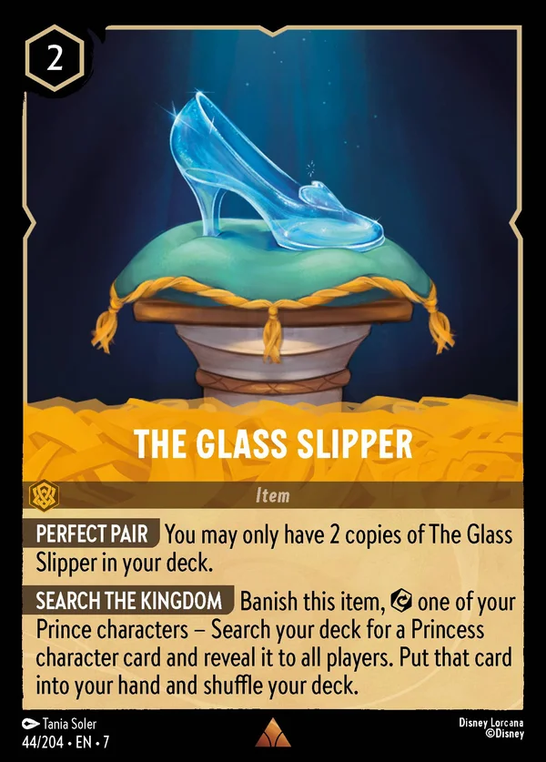 The Glass Slipper — Disney Lorcana Item card from Archazia's Island
