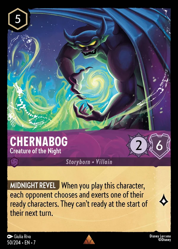 Chernabog - Creature of the Night — Disney Lorcana Character card from Archazia's Island