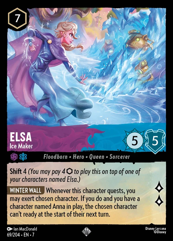 Elsa - Ice Maker — Disney Lorcana Character card from Archazia's Island