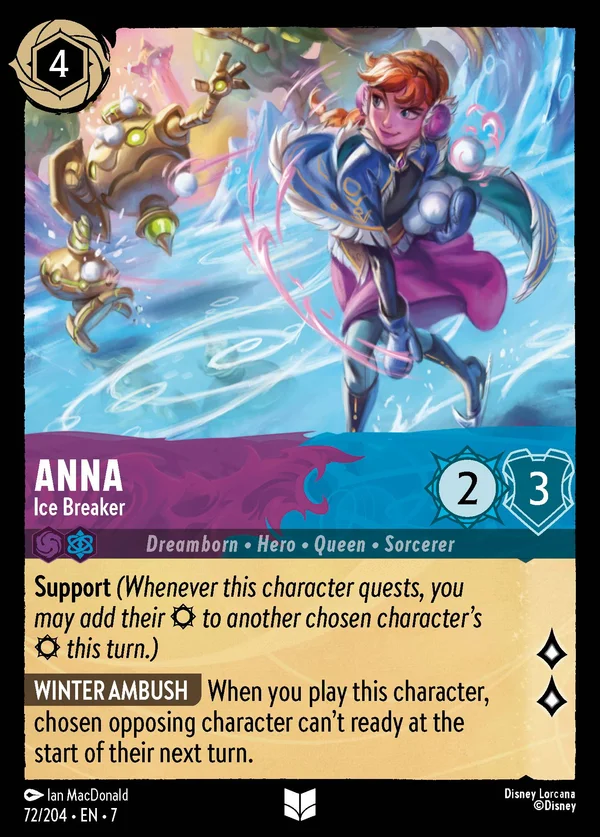 Anna - Ice Breaker — Disney Lorcana Character card from Archazia's Island