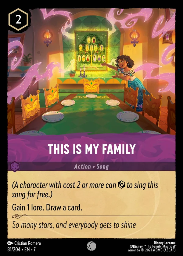 This Is My Family — Disney Lorcana Action card from Archazia's Island