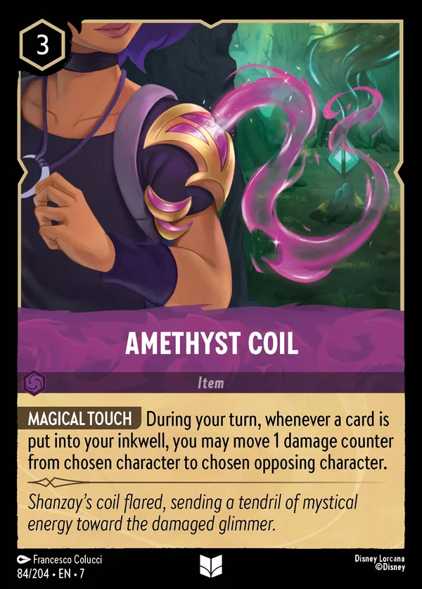 Amethyst Coil — Disney Lorcana Item card from Archazia's Island