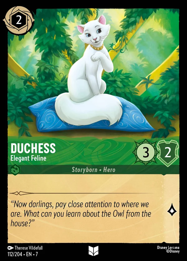 Duchess - Elegant Feline — Disney Lorcana Character card from Archazia's Island