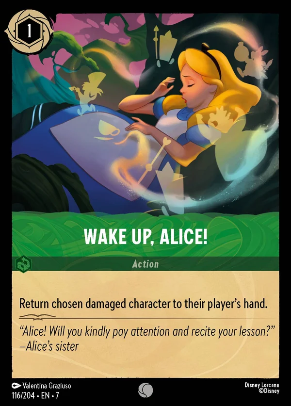 Wake Up, Alice! — Disney Lorcana Action card from Archazia's Island