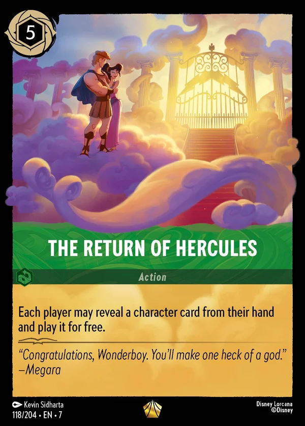 The Return of Hercules — Disney Lorcana Action card from Archazia's Island