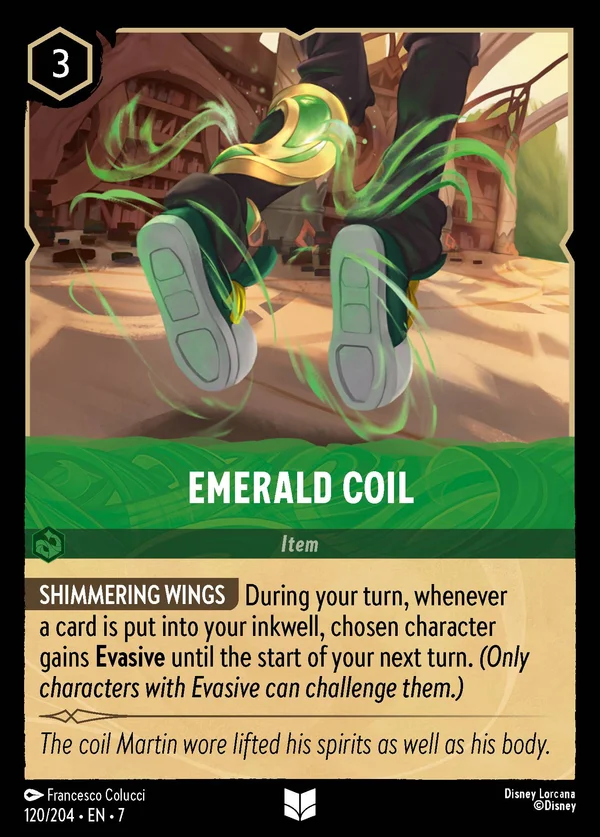 Emerald Coil — Disney Lorcana Item card from Archazia's Island