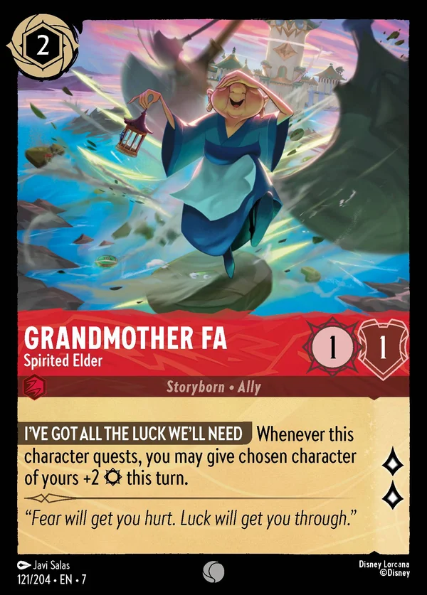 Grandmother Fa - Spirited Elder — Disney Lorcana Character card from Archazia's Island