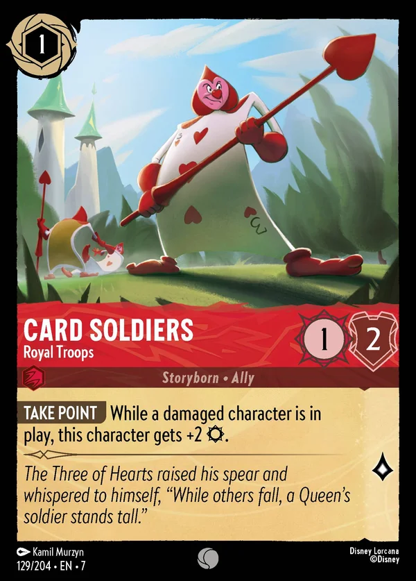 Card Soldiers - Royal Troops — Disney Lorcana Character card from Archazia's Island