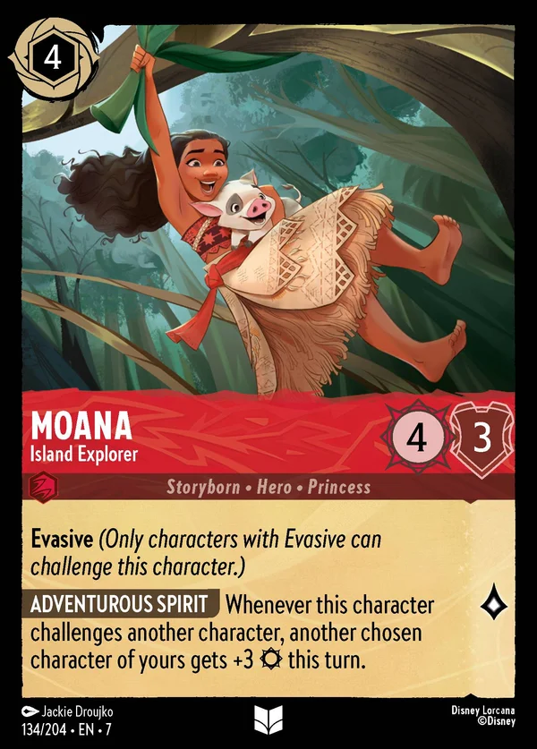 Moana - Island Explorer — Disney Lorcana Character card from Archazia's Island