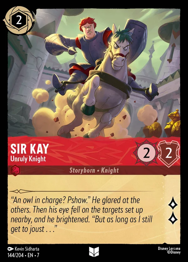 Sir Kay - Unruly Knight — Disney Lorcana Character card from Archazia's Island