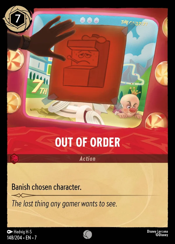 Out of Order — Disney Lorcana Action card from Archazia's Island