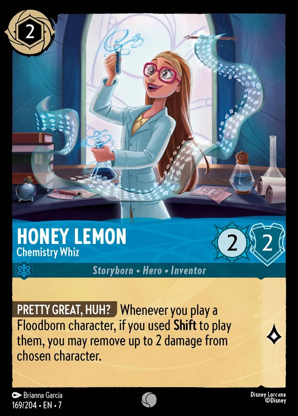 Honey Lemon - Chemistry Whiz — Disney Lorcana Character card from Archazia's Island