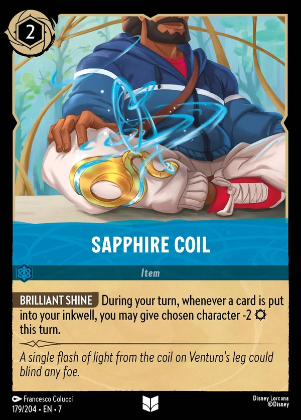 Sapphire Coil — Disney Lorcana Item card from Archazia's Island