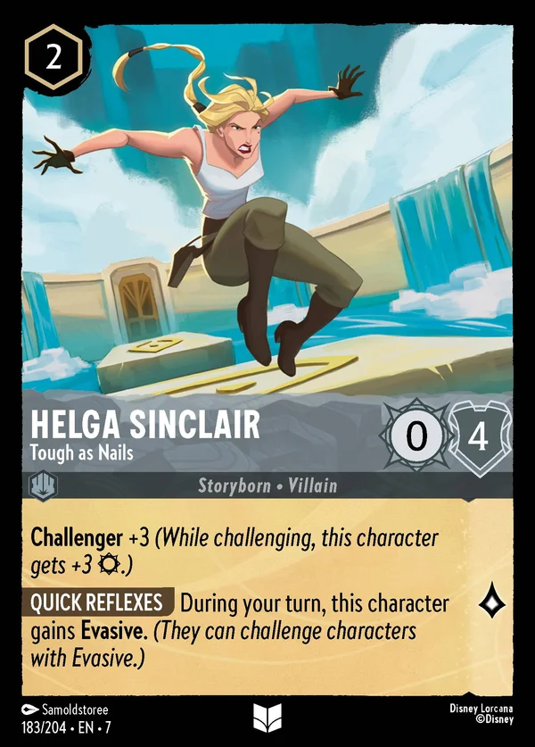 Helga Sinclair - Tough as Nails — Disney Lorcana Character card from Archazia's Island