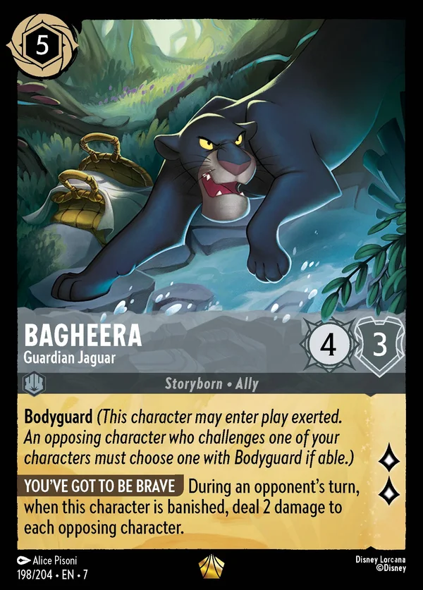 Bagheera - Guardian Jaguar — Disney Lorcana Character card from Archazia's Island