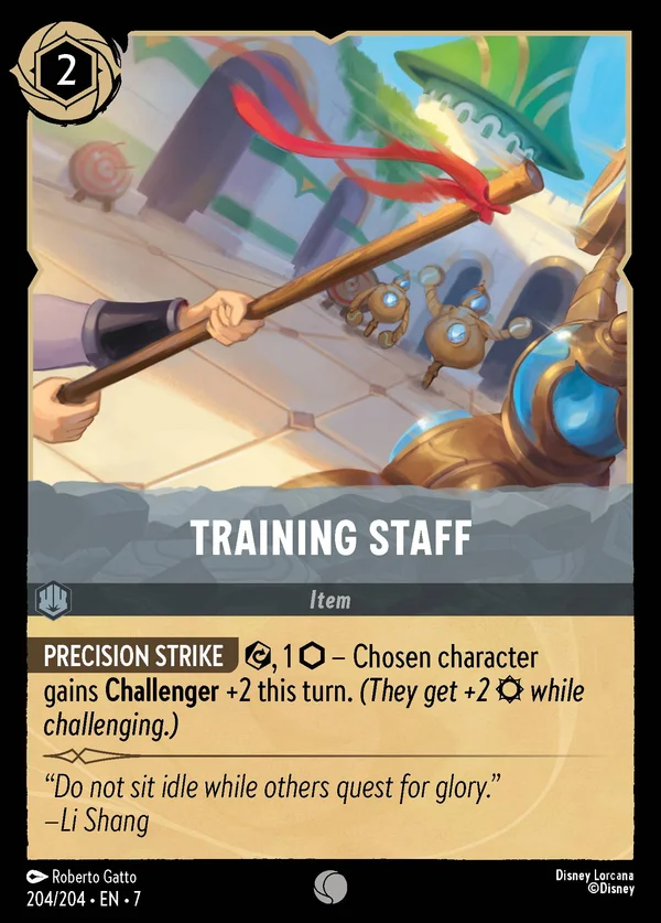 Training Staff — Disney Lorcana Item card from Archazia's Island