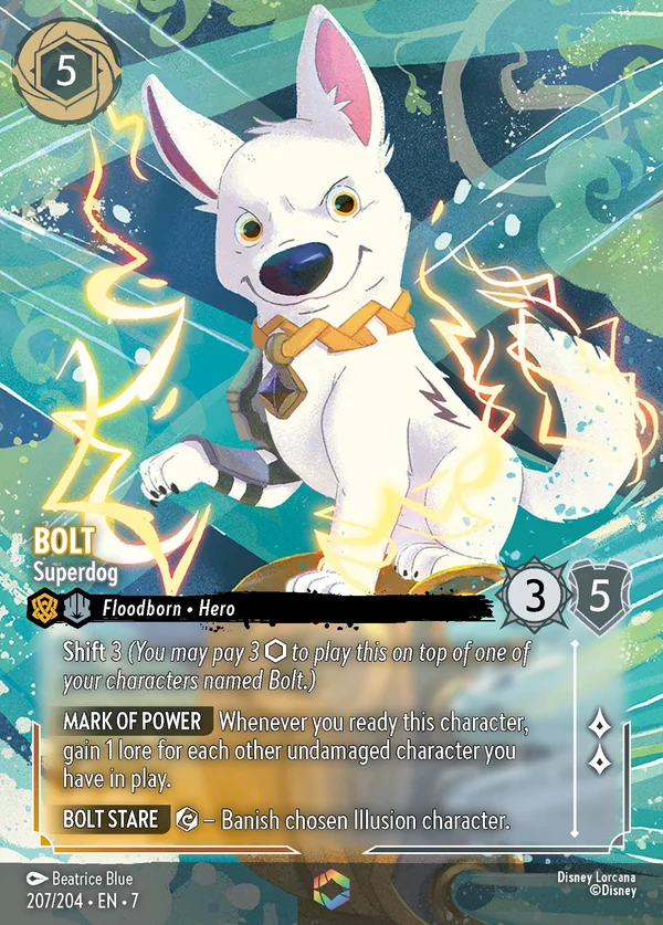 Bolt - Superdog — Disney Lorcana Character card from Archazia's Island