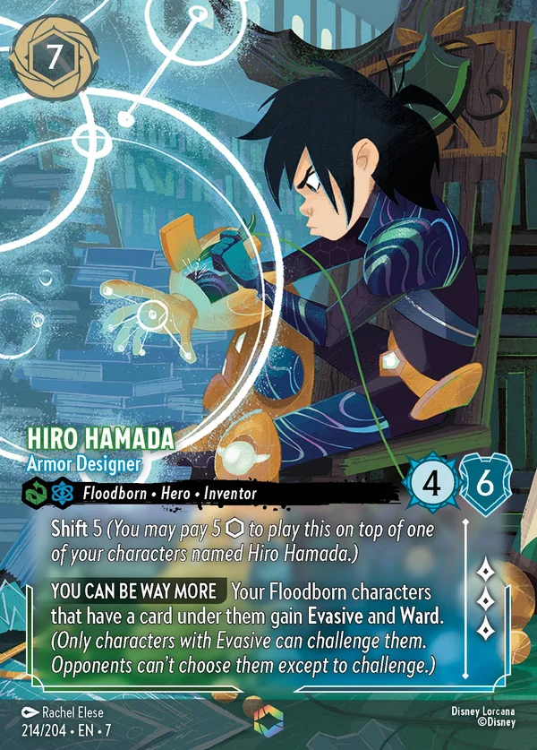 Hiro Hamada - Armor Designer — Disney Lorcana Character card from Archazia's Island