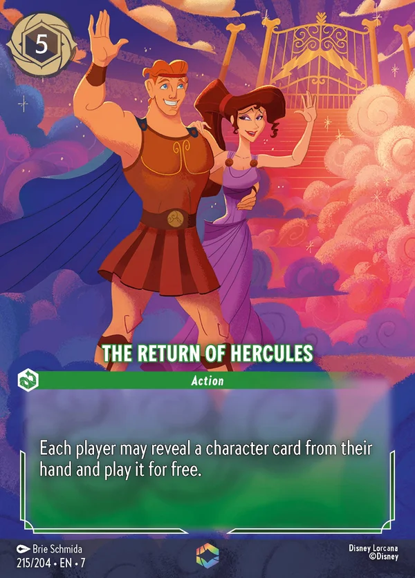 The Return of Hercules — Disney Lorcana Action card from Archazia's Island