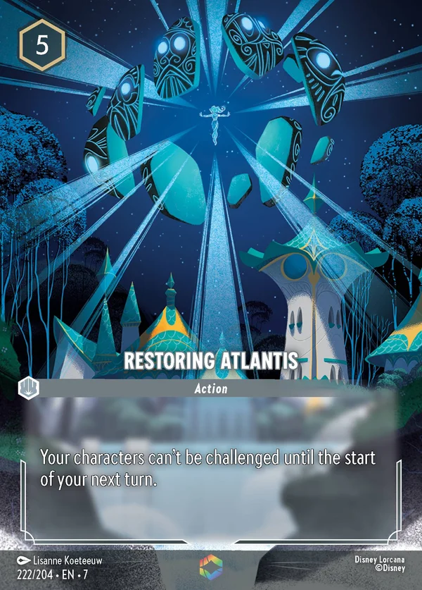 Restoring Atlantis — Disney Lorcana Action card from Archazia's Island