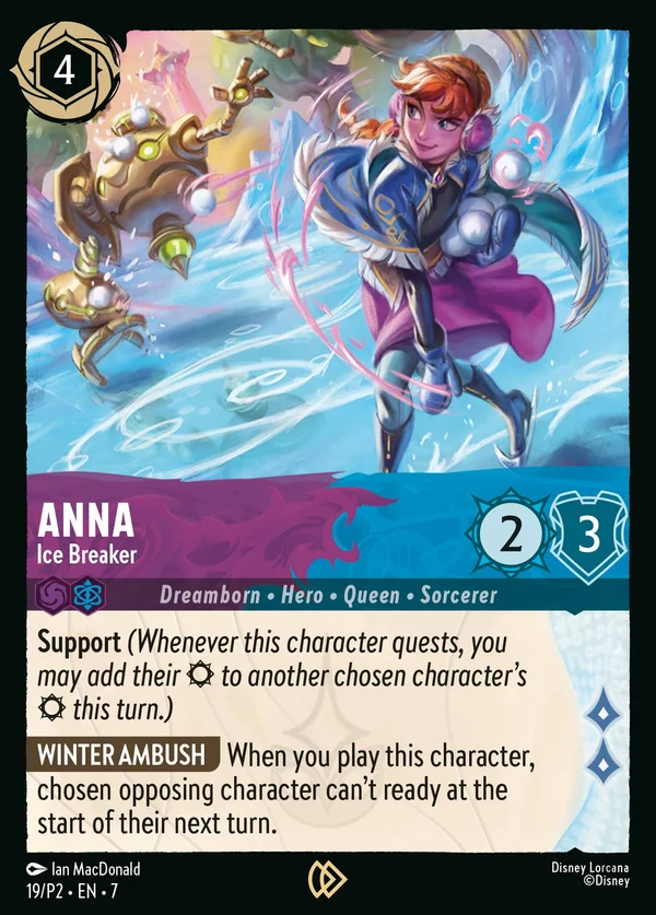 Anna - Ice Breaker — Disney Lorcana Character card from Archazia's Island
