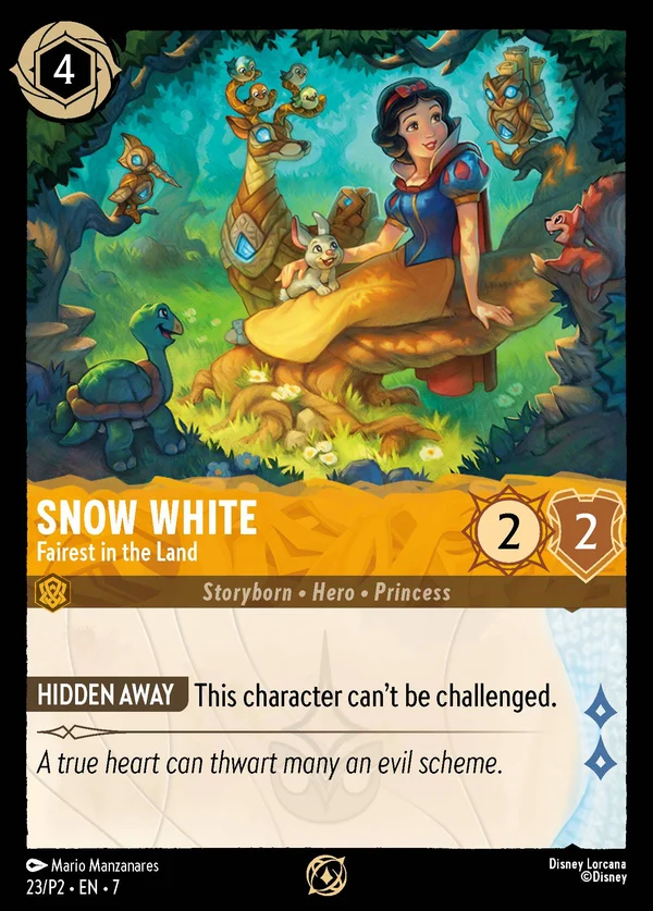 Snow White - Fairest in the Land — Disney Lorcana Character card from Archazia's Island