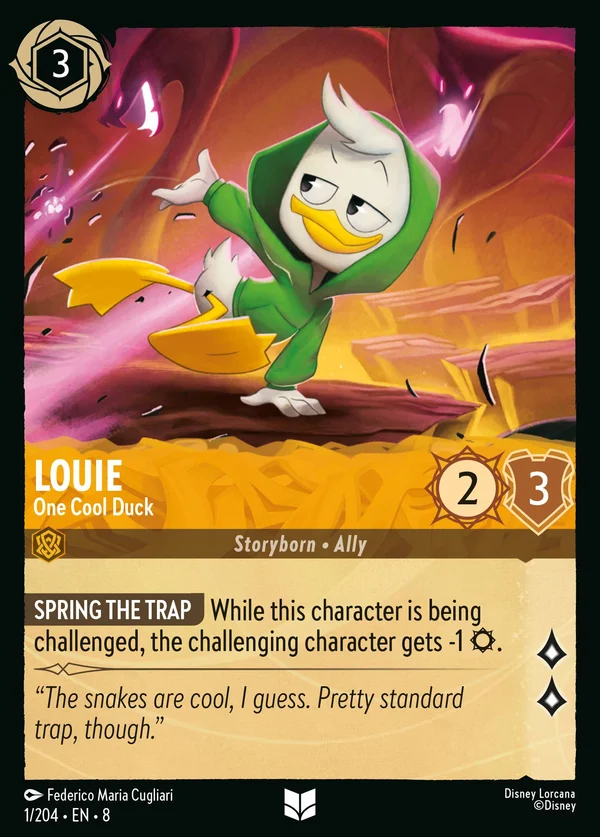 Louie - One Cool Duck — Disney Lorcana Character card from The Reign of Jafar