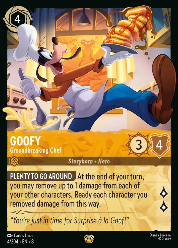 Goofy - Groundbreaking Chef — Disney Lorcana Character card from The Reign of Jafar