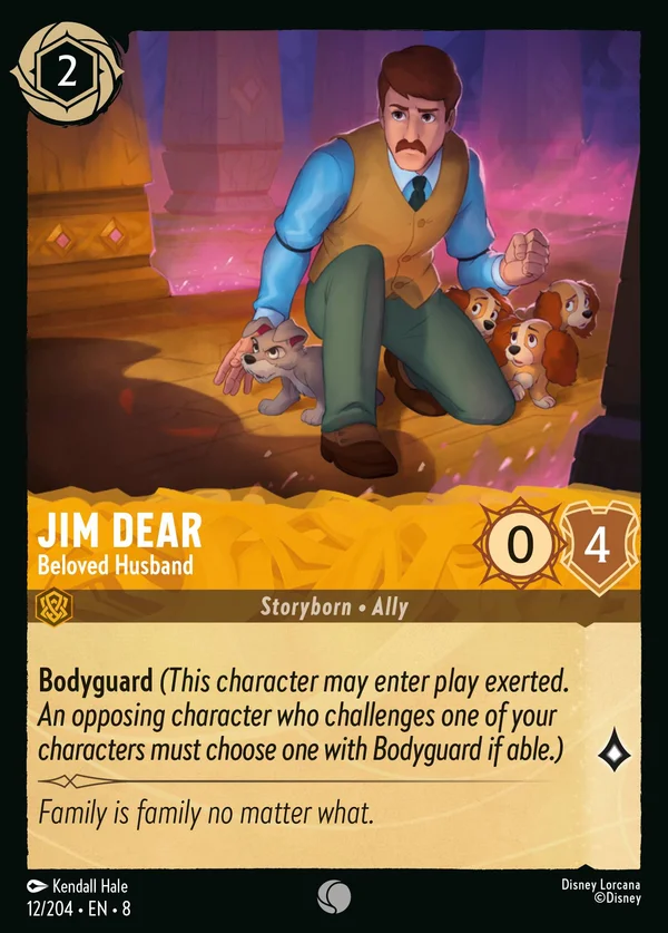 Jim Dear - Beloved Husband — Disney Lorcana Character card from The Reign of Jafar