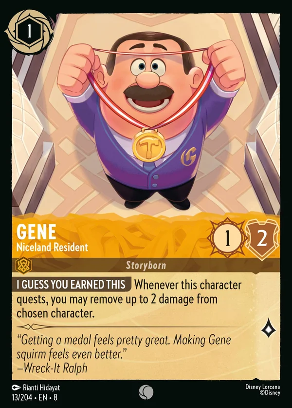 Gene - Niceland Resident — Disney Lorcana Character card from The Reign of Jafar
